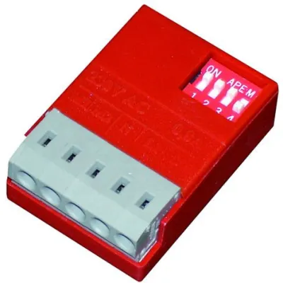 PROTEC.CLASS Nachlaufrelais PVZR24 NV-24 AV 15372310 | Zeitrelais für Verteilerdose | 3-24 Min Nachlaufzeit | 220V | Rot