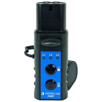 PROTEC.class Wallboxtester PWBT Typ-2 | Ladepunkt-Tester für Wallbox & Ladesäule | Phasenanzeige | kompakt