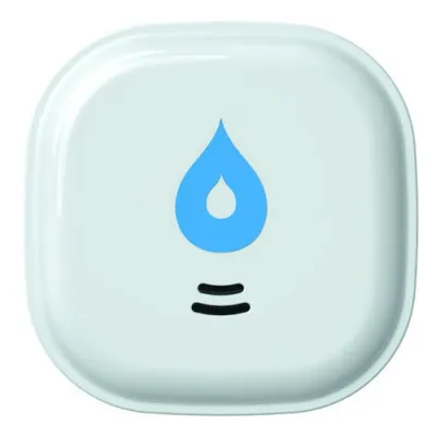 Protec.class Mini Wassermelder PWMM 10 | Wasseralarm 10 Jahre Batterie | 85 dB | Teppich & Parkett | Weiß | 60x60x24 mm