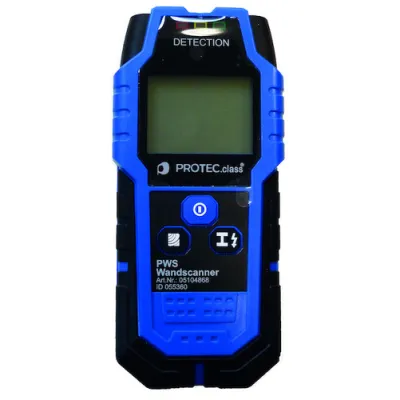 Protec.class Wandscanner PWS 249884 | Metall-, Holz- & Leitungssucher | bis 80 mm | beleuchtet | inkl. Tasche