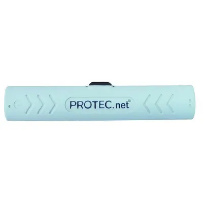 PROTEC.NET Entmantler PEMD1 Datenkabel Abmantelungswerkzeug | Ø 4,5-10 mm | Titan-Nitrid Klingen | Polyamid Gehäuse