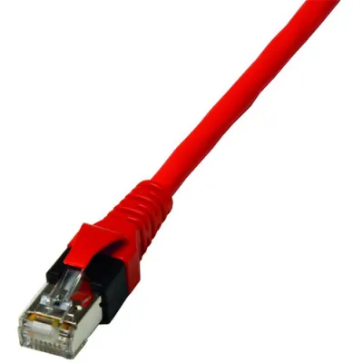 PROTEC.NET Patchkabel PPK6A | RJ45 Cat.6A S/FTP | 2xRJ45 Stecker | 2m | halogenfrei | Dual-Boot | rot