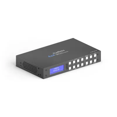 PureTools HDMI 2.0 Matrix PT-MA-HD44M | 4x4 4K UHD 60Hz 18Gbps | HDR10 | Dolby Vision | Audioauskopplung | Wandmontage