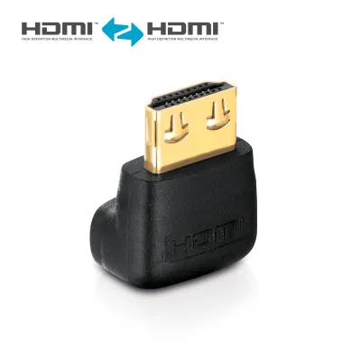 PureLink HDMI/HDMI Adapter PI035 | 90° Winkel | High Speed 2.0 | 4K/60Hz | vergoldet | 0,03m | abgewinkelt