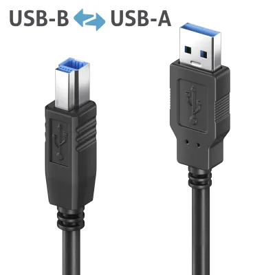 PureLink USB 3.2 Gen 1x1 Aktiv Kabel DS3000-150 | 15m | USB-A auf USB-B | 5Gbps | vergoldete Kontakte | schwarz