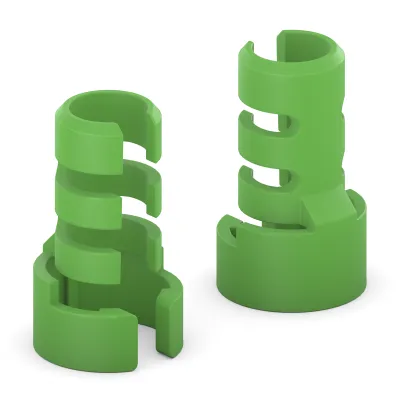 PureLink Funktionskodierung FI-SR104 | Knickschutz für Rundkabel | FlexInstall 10er-Set | Kunststoff | grün