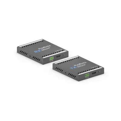 PureTools HDBaseT Extender Set PT-HDBT-100 | 4K HDMI 60Hz | 40m 4K, 70m 1080p | PoC | IR | RS232 | Wandmontage