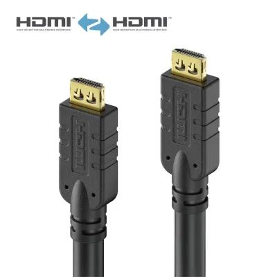 PureLink HDMI Kabel 15m PI1000-150 | 4K UltraHD HDMI 2.0 High Speed | 18 Gbps | vergoldete Kontakte | Schwarz