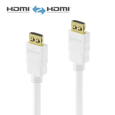 PureLink HDMI Kabel PI1002-050 | High Speed 4K 60Hz | 5m | vergoldete Kontakte | Ethernet | UltraHD | weiß