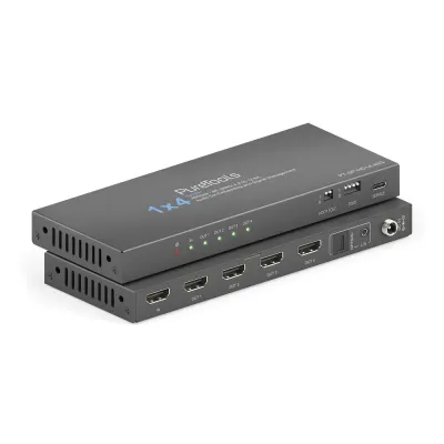 PureLink HDMI 2.1 Splitter 1x4 PT-SP-HD14-48G | 48 Gbps | 8K 60Hz | HDR10+ | Dolby Vision | Audio De-Embedding