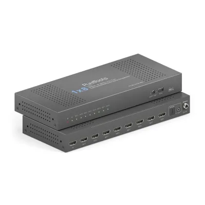 PureLink HDMI 2.1 Splitter 1x8 PT-SP-HD18-48G | 48Gbps | 8K 60Hz | HDR10+ | Dolby Vision | Audio De-Embedding