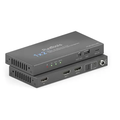PureLink HDMI 2.1 Splitter PT-SP-HD12-48G | 1x2 | 48Gbps | 8K 60Hz | 4K 120Hz | HDR10+ | Dolby Vision | Audio Out