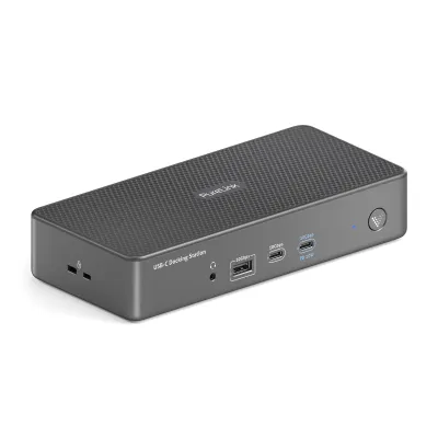 Vuelogic USB-C Docking Station VL-D210DL | 14-in-1 DisplayLink | 2x HDMI 4K60Hz | 2x DP | 100W PD | 10Gbps | LAN