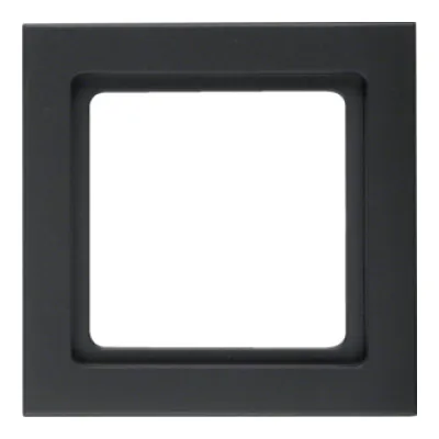 Berker Rahmen Q.3 1-fach 10116096 | Abdeckrahmen Unterputz | Kunststoff Thermoplast matt | anthrazit samt | IP20
