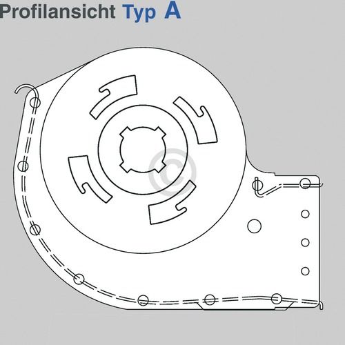 Bild: Querstromlüfter 300mm TypA Motor links STIEBEL ELTRON 241293 für Heizgerät