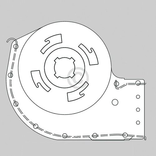 Bild: Querstromlüfter Motor links STIEBEL ELTRON 166604 QLK45/0018A152-2512L-150xd