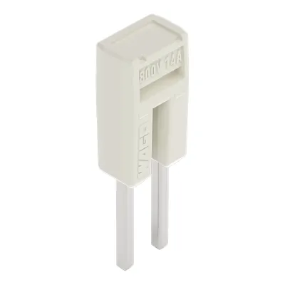 WAGO Kammbrücker 2000-402 | Querverbinder 2-fach steckbar | 14A | 800V | isoliert | Berührungsschutz | grau