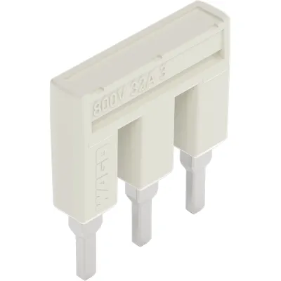 WAGO Kammbrücker 2004-403 | Querverbinder 3-fach | 32A | 800V | steckbar | isoliert | mit Berührungsschutz | grau