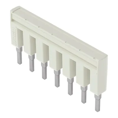WAGO Kammbrücker 2002-407 | Querverbinder 7-fach steckbar isoliert | 25A | 800V | Explosionsschutz | grau
