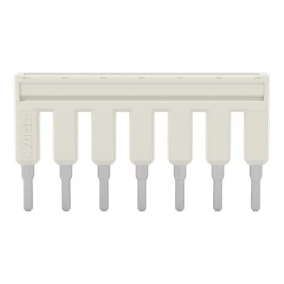 WAGO Kammbrücker 2002-407 | Querverbinder 7-fach steckbar isoliert | 25A | 800V | Explosionsschutz | grau