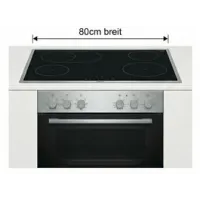 mit herdgebundenen Kochfeldern 80 cm