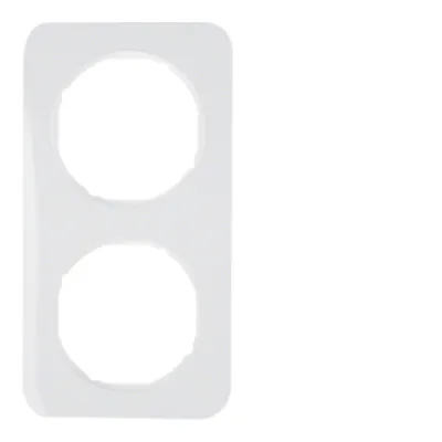 Berker Rahmen 2-fach R.1 10122189 | Abdeckrahmen Unterputz | polarweiß glänzend | Kunststoff | IP20