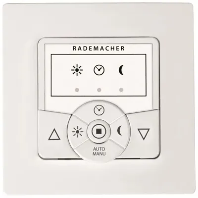 Rademacher Jalousiesteuerung 5602-UW | Troll Basis Zeitschaltuhr Unterputz | ultraweiß | Memoryfunktion