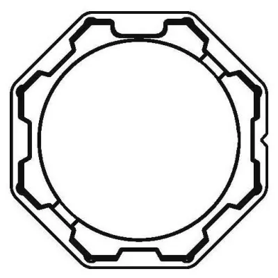Rademacher AM45-SW70 Adapter/Mitnehmer, SW70/45 im Polybeutel