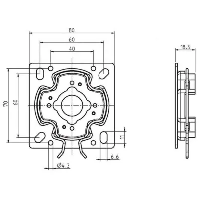 Rademacher Click-Univer.antriebslager Click 4015K-05