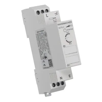 Rademacher DuoFern Universaldimmer 9476-2 | Funk Hutschienen Dimmer 20-400W | REG 1TE | 230V | weiß