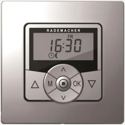 RADEMACHER Jalousiesteuerung Troll Standard 5620-AL | Zeitschaltuhr für Rohrmotoren | Memory-Funktion | Aluminium