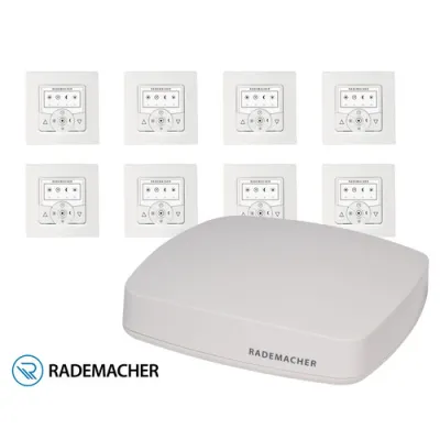 RADEMACHER Starterpaket Beschattung 2 VK 0500 | SmartHome Steuerung bis 8 Fenster | DuoFern Funk | App & Alexa