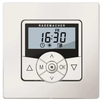 RADEMACHER Jalousiesteuerung 5635-UW Troll Comfort 3D | Zeitschaltuhr | Unterputz | Astroprogramm | Memory | 230V | weiß
