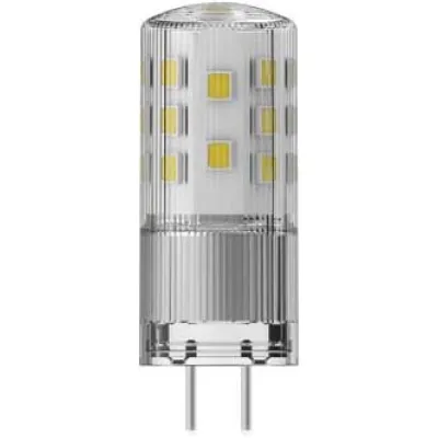 Radium LED-Stiftsockellampe RLPIN35DIM827CGY6.35 | GY6.35 | 4,5W | 470lm | 2700K warmweiß | 12V | klar | 18x50mm | IP20