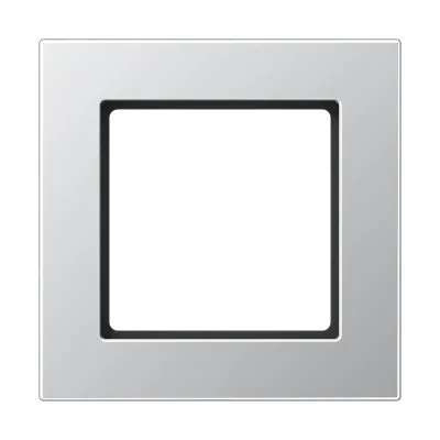 JUNG Rahmen 1-fach | Abdeckrahmen Unterputz | waagerecht/vertikal | Thermoplast | IP44 | Aluminium