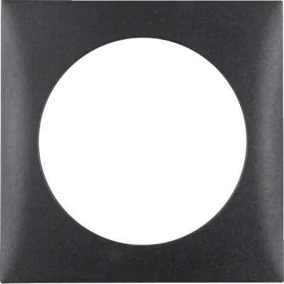 Berker Rahmen 1fach 918272505 | Integro Flow Abdeckrahmen | anthrazit matt | Thermoplast | 59,5x59,5 mm | IP20
