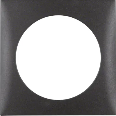 Berker Rahmen 1fach 918272505 | Integro Flow Abdeckrahmen | anthrazit matt | Thermoplast | 59,5x59,5 mm | IP20