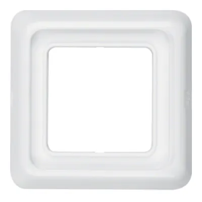 Berker Rahmen 1-fach 132809 | Abdeckrahmen Unterputz IP44 | Dichtung | Kunststoff Thermoplast | polarweiß glänzend