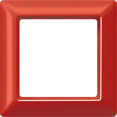 JUNG Rahmen 1-fach AS581GLRT AS500 | Unterputzrahmen Thermoplast | glänzend rot RAL 3000 | 80,5x80,5mm