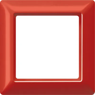 JUNG Rahmen 1-fach AS581GLRT AS500 | Unterputzrahmen Thermoplast | glänzend rot RAL 3000 | 80,5x80,5mm