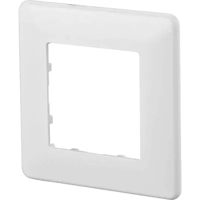 METZ CONNECT Abdeckplatte 820395-0102-I | E-DAT Modul Anschlussdose | 80x80mm | Kunststoff | reinweiß RAL 9010