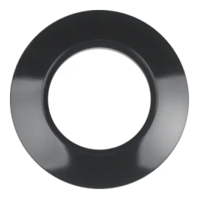 Berker Rahmen 1-fach Serie 1930 138101 | Abdeckrahmen Unterputz | Kunststoff Duroplast | glänzend | schwarz RAL 9005