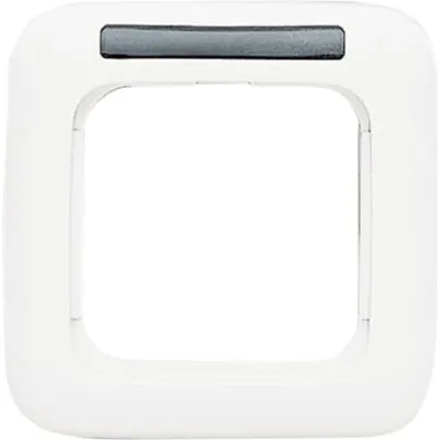 Busch-Jaeger Abdeckrahmen 1-fach 1721 NS-214 | Sichtfenster | Reflex SI | alpinweiß | Kunststoff | glänzend