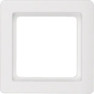Berker Rahmen 1-fach Q.1 10116089 | Abdeckrahmen Unterputz | Kunststoff Duroplast matt | polarweiß samt | IP20