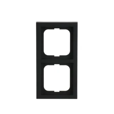Busch-Jaeger Abdeckrahmen 2-fach 1722-885K | Future Linear | Kunststoff Thermoplast | Unterputz | schwarz matt
