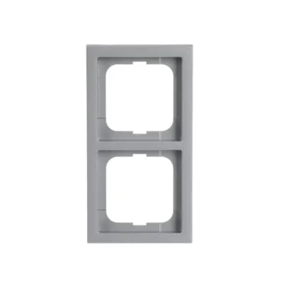Busch-Jaeger Abdeckrahmen 2-fach | future linear | Unterputz | Kunststoff | Thermoplast | IP20 | matt | alusilber