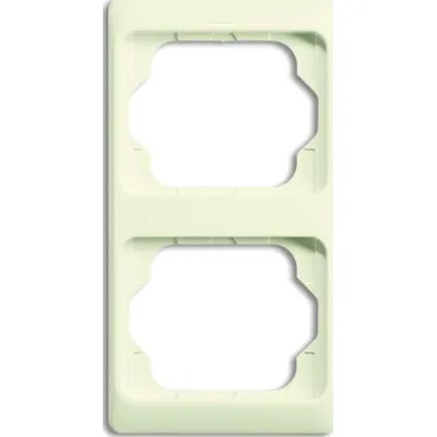 Busch-Jaeger Abdeckrahmen 2-fach 1732 KA-22G | Unterputz | vertikal | Kunststoff Thermoplast | RAL 1013 | elfenbeinweiß