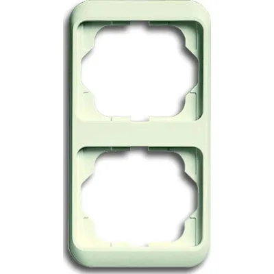 Busch-Jaeger Abdeckrahmen 2-fach 1732-22G | Rahmen senkrecht | Unterputz | Thermoplast | glänzend | elfenbeinweiß