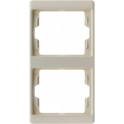 Berker Rahmen 2-fach senkrecht Arsys 13230002 | Abdeckrahmen vertikal | Kunststoff Duroplast | glänzend | IP20 | weiß