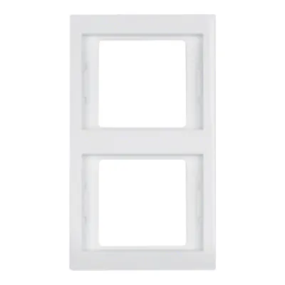 Berker Rahmen 2-fach senkrecht K.1 13237009 | Abdeckrahmen Unterputz | glänzend | Kunststoff Thermoplast | polarweiß